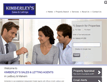 Tablet Screenshot of kimberleysestateagents.co.uk